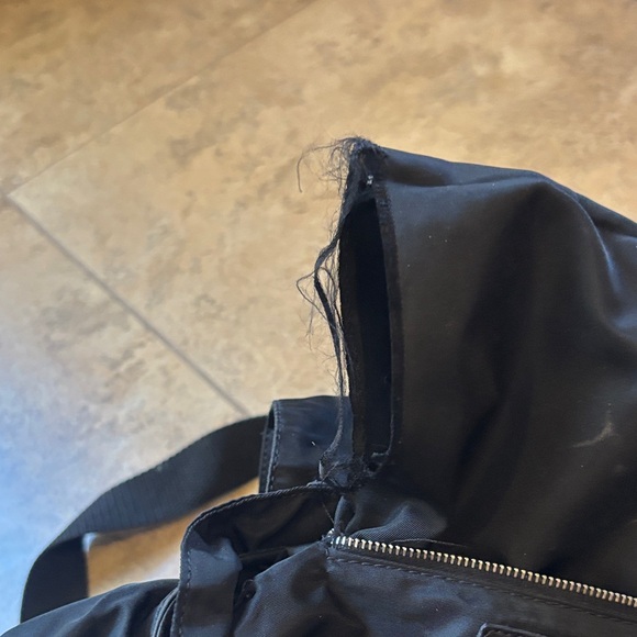 Dolce & Gabbana Sleek Black Backpack, zipper missing pull and inside pocket torn - Picture 6 of 12